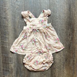 Angel Dear Floral Kids Matching Set - Pink and Cream